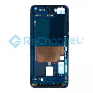 For Xiaomi MI 10 5G/10 Pro 5G Front Housing Replacement - Black - Grade S+