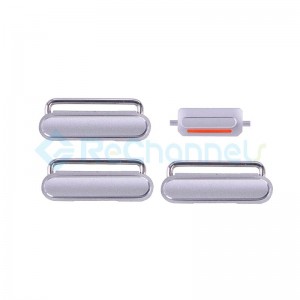 For Apple iPhone 6S Plus Side Keys Replacement (4 pcs/set) - Silver - Grade S+
