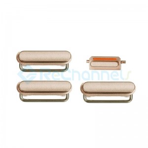 For Apple iPhone 6S Plus Side Keys Replacement (4 pcs/set) - Gold - Grade S+