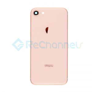 For Apple iPhone 8 Rear Housing with Battery Door Replacement - Gold - Grade S