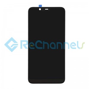 For Nokia 7.1 LCD Screen and Digitizer Assembly Replacement - Black - Grade S+