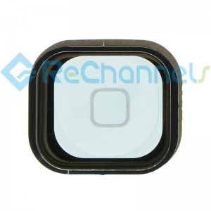 For iPod Touch 5 Home Button Replacement - White - Grade S+
