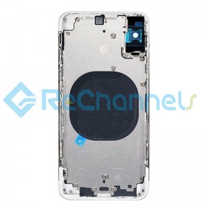 For Apple iPhone XS Max Rear Housing with Battery Door Replacement - Silver - Grade S+