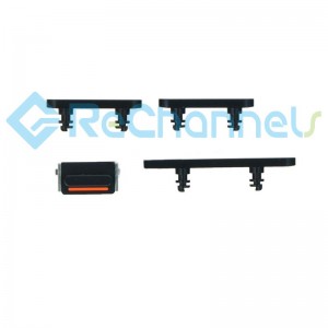 For iPhone 12/12 Mini Side Buttons Replacement-Black-Grade S+
