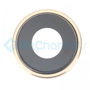 For Apple iPhone XR Rear Facing Camera Lens with Bezel Replacement - Yellow- Grade S+