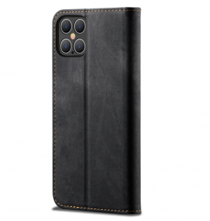 Protecting Cases for iPhone\Samsung\Huawei Models (Imitation Leather) - Black