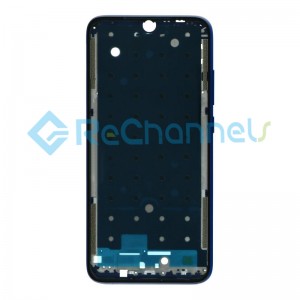 For Xiaomi Redmi Note 7 Front Housing Replacement - Blue - Grade S+