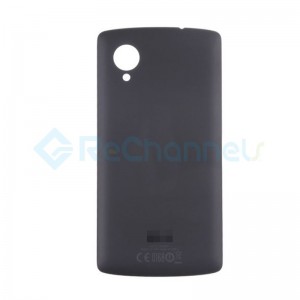 For LG Nexus 5 D821 Battery Door Replacement - Black - Grade S+