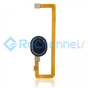 For Samsung Galaxy A10s SM-A107 Fingerprint Sensor Flex Cable Replacement - Black - Grade S+
