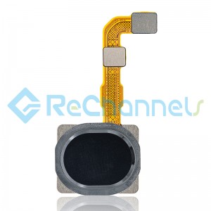 For Samsung Galaxy A20s SM-A207 Fingerprint Sensor Flex Cable Replacement - Black - Grade S+