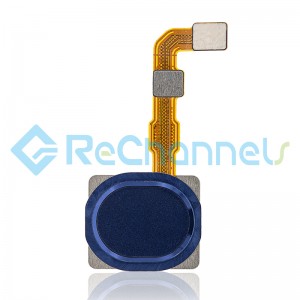 For Samsung Galaxy A20s SM-A207 Fingerprint Sensor Flex Cable Replacement - Blue - Grade S+