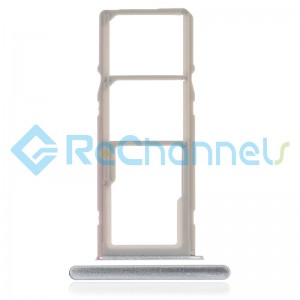 For Samsung Galaxy A21 SM-A215 SIM Card Tray Replacement (Dual SIM) - White - Grade S+