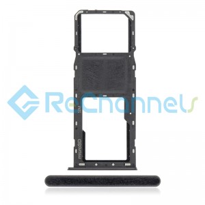 For Samsung Galaxy A21 SM-A215 SIM Card Tray Replacement (Single SIM) - Black - Grade S+