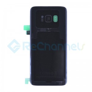 For Sumsung Galaxy S8 G950F Battery Door Cover Replacement - Midnight Black - Grade S+