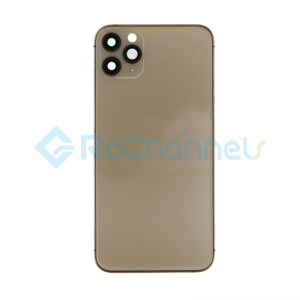 For Apple iPhone 11 Pro Max Rear Housing with Battery Door Replacement - Gold - Grade S+