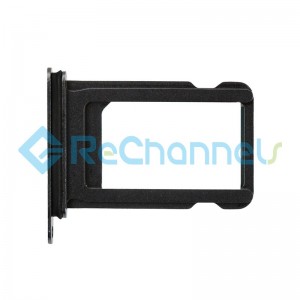 For Apple iPhone X Card Tray with Foam Gasket Replacement - Black - Grade S+