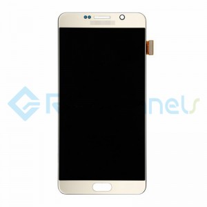 For Samsung Galaxy Note 5 Series LCD and Digitizer Assembly with Stylus Sensor Film - Gold - Grade S+