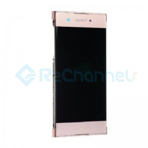 For Sony Xperia XA1 LCD Screen and Digitizer Assembly with Front Housing Replacement - Pink - Grade S+