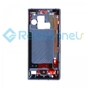 For Huawei Mate 30 Pro/Mate 30 Pro 5G Front Housing Replacement - Silver - Grade S+