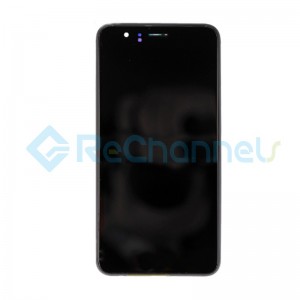 For Huawei Honor 8 LCD Screen and Digitizer Assembly with Front Housing Replacement - Black - Grade S+