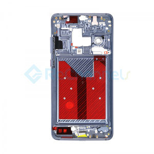 For Huawei Mate 20 Front Housing LCD Frame Bezel Plate Replacement - Midnight Blue - Grade S+