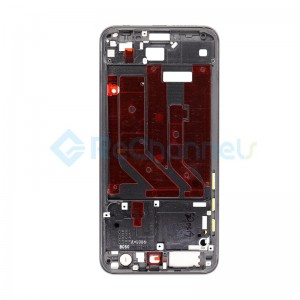For Huawei Honor 9 Front Housing LCD Frame Bezel Plate Replacement - Black - Grade S+