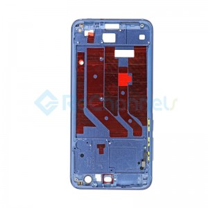 For Huawei Honor 9 Front Housing LCD Frame Bezel Plate Replacement - Blue - Grade S+