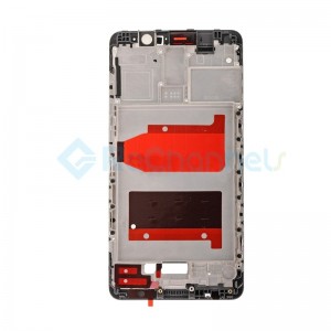 For Huawei Mate 9 Front Housing LCD Frame Bezel Plate Replacement - Black - Grade S+