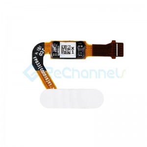 For Huawei P20 Home Button Flex Cable Replacement - White - Grade S+