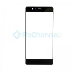 For Huawei P9 Front Glass Lens Replacement - Black - Grade S+