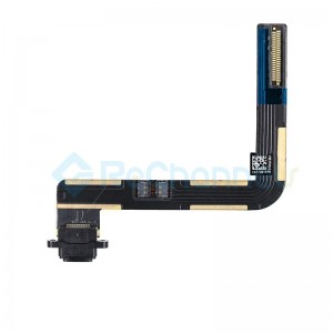 For iPad (5th Gen) Dock Connector Flex Cable Replacement - Black - Grade S+