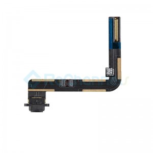 For iPad (6th Gen) Dock Connector Flex Cable Replacement - Black - Grade S+
