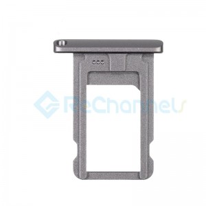 For iPad (6th Gen) SIM Card Tray Replacement - Space Gray - Grade R