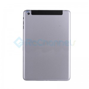 For Apple iPad Mini 3 Rear Housing Replacement (WiFi + Cellular) - Space Gray - Grade S