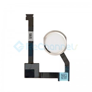 For Apple iPad mini 4 Home Button Assembly Replacement - Silver - Grade R
