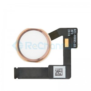 For iPad Pro 10.5 Home Button Assembly with Flex Cable Ribbon Replacement - Rose - Grade R