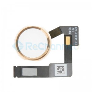 For iPad Pro 10.5 Home Button Assembly with Flex Cable Ribbon Replacement - Gold - Grade R