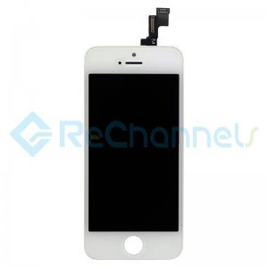For Apple iPhone 5S LCD Screen and Digitizer Assembly with Frame Replacement - White - Grade S