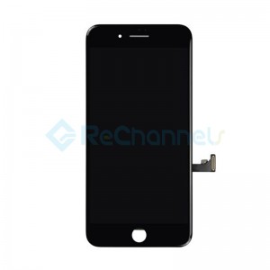 For Apple iPhone 7 LCD Screen and Digitizer Assembly Replacement - Black - Grade S+