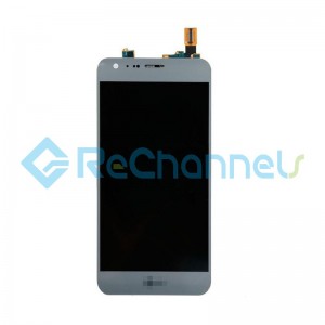For LG X CAM K580 LCD Screen and Digitizer Assembly Replacement - Titan Silver - Grade S+