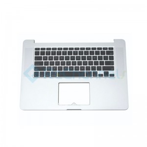 For MacBook Pro 15" A1707 (Late 2016 - Mid 2017) Top Case + Keyboard (US English) Replacement - Silver - Grade S+