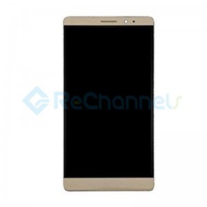 For Huawei Mate 8 LCD Screen and Digitizer Assembly with Front Housing Replacement - Gold - Grade S+