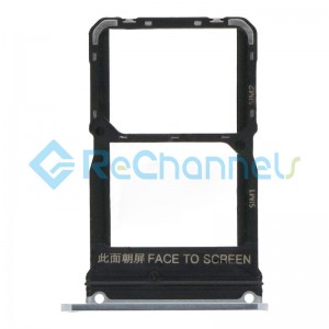 For Xiaomi Mi 10S SIM Card Tray Replacement (DUAL SIM) - White - Grade S+