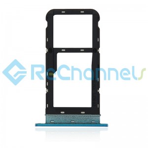 For Motorola Moto E7 Power SIM Card Tray Replacement (Dual Version) - Blue - Grade S+
