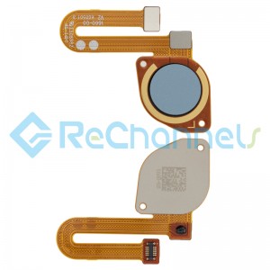 For Motorola Moto G20 Fingerprint Sensor Flex Cable Replacement - Breeze Blue - Grade S+