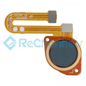 For Motorola Moto G30 Fingerprint Sensor Flex Cable Replacement - Black - Grade S+