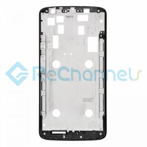 For Motorola Moto X Play Front Housing Replacement - Black - Grade S+
