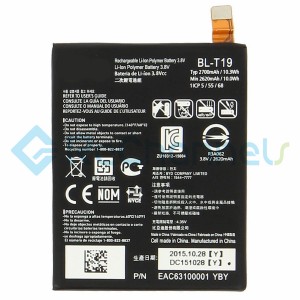For LG Nexus 5X Battery Replacement - Grade S+