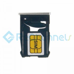 For Motorola Nexus 6 SIM Card Tray Replacement - Silver - Grade S+
