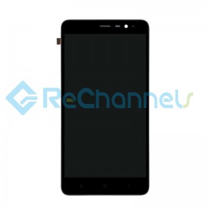 For Xiaomi Redmi Note 3 LCD Screen and Digitizer Assembly with Front Housing Replacement - Black - Grade S